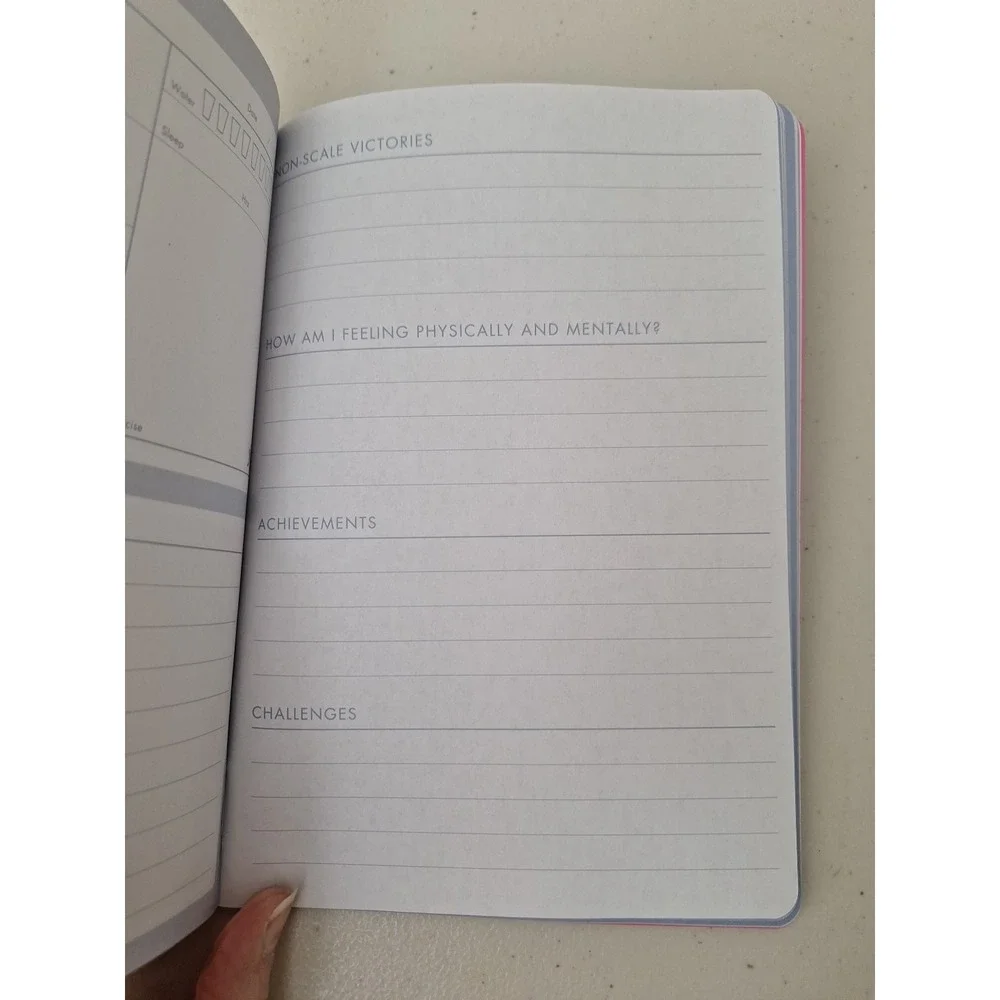 Guided FITNESS JOURNAL Softback Weekly Planner Undated Log Book Gym Food NEW